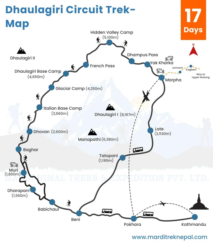 Dhaulagiri circuit trek