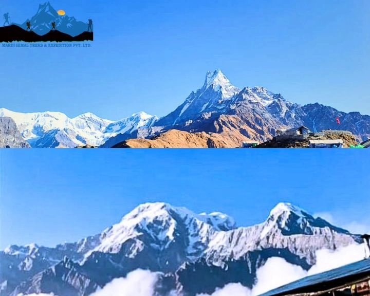 Mountains seen during Mardi Himal Trek 3 days adventure